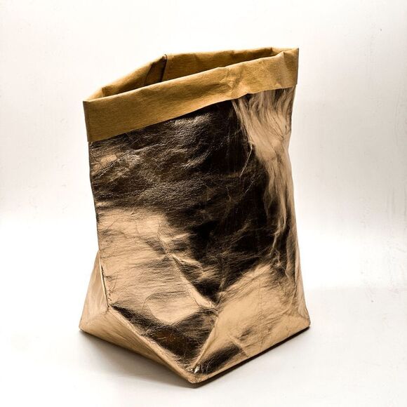 Metallic Gold Sack Bag - Picture 2 of 8